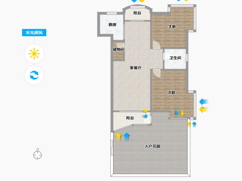 湖北省-武汉市-统建大江园南苑-80.71-户型库-采光通风