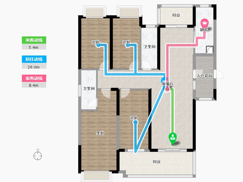 广东省-清远市-奥园誉景湾-139.00-户型库-动静线