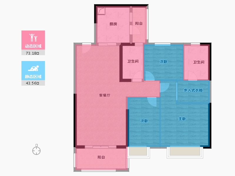 河南省-开封市-恒大滨河悦府-105.00-户型库-动静分区