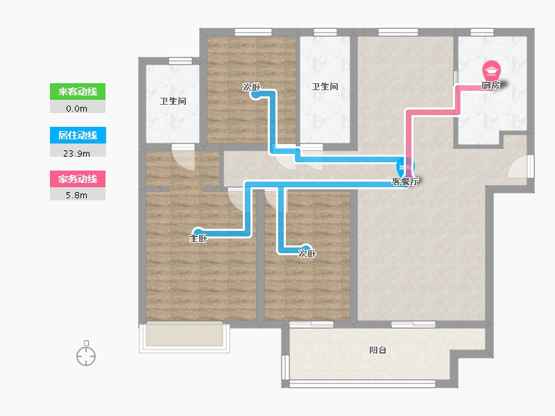 河南省-郑州市-风华苑-120.00-户型库-动静线