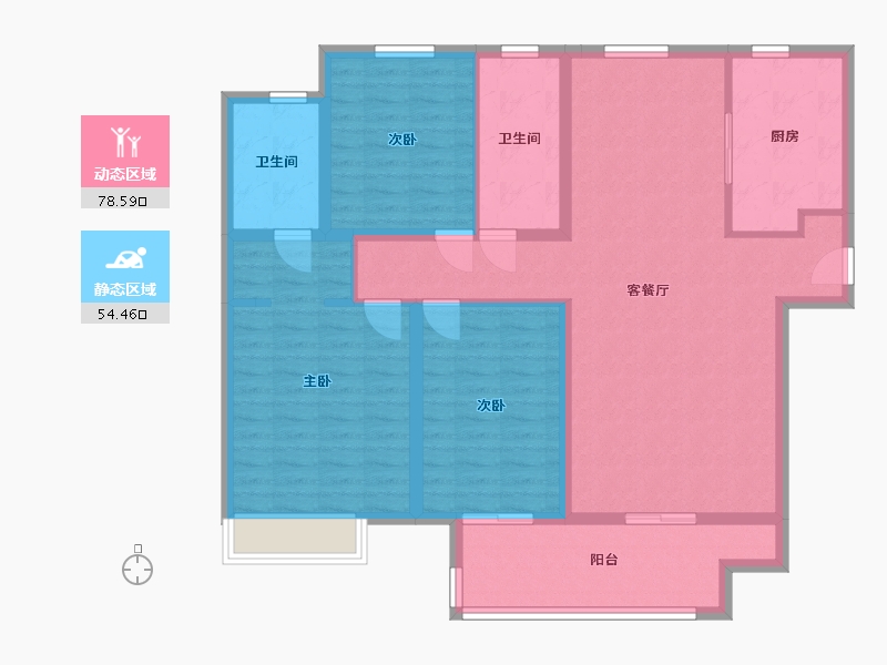 河南省-郑州市-风华苑-120.00-户型库-动静分区