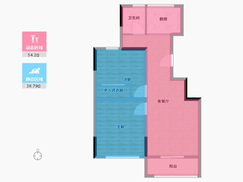 安徽省-淮北市-相南花园-81.60-户型库-动静分区