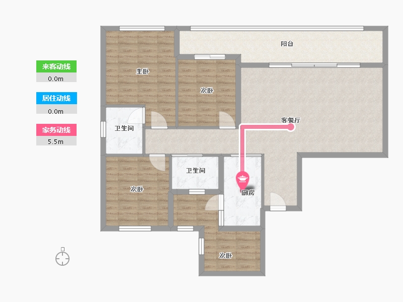 贵州省-贵阳市-椿棠府-87.00-户型库-动静线