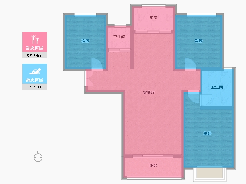 山西省-运城市-大运花园-100.00-户型库-动静分区