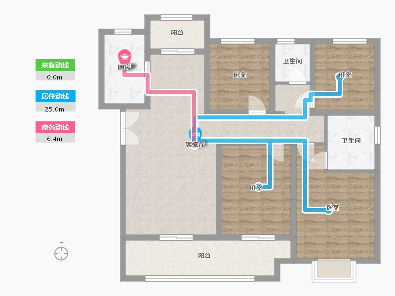 河南省-安阳市-建业壹号城邦-113.00-户型库-动静线