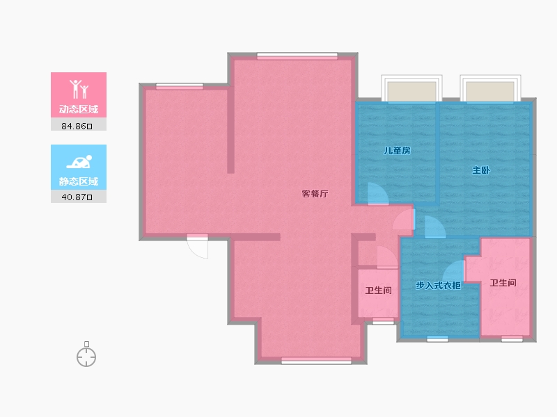 江苏省-泰州市-碧桂园-120.00-户型库-动静分区