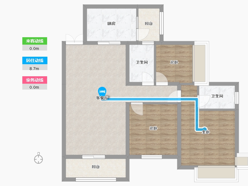 贵州省-毕节市-新城国博城-92.00-户型库-动静线