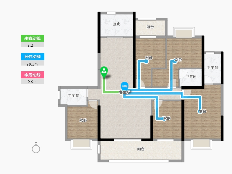 云南省-曲靖市-瑞祥苑-155.01-户型库-动静线