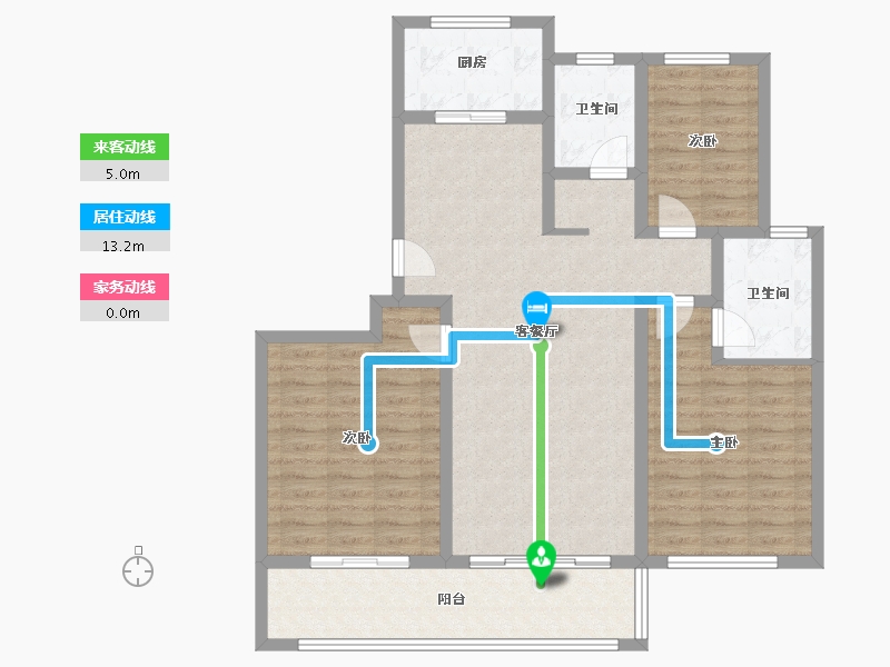 山东省-青岛市-黄岛区学较大-105.00-户型库-动静线