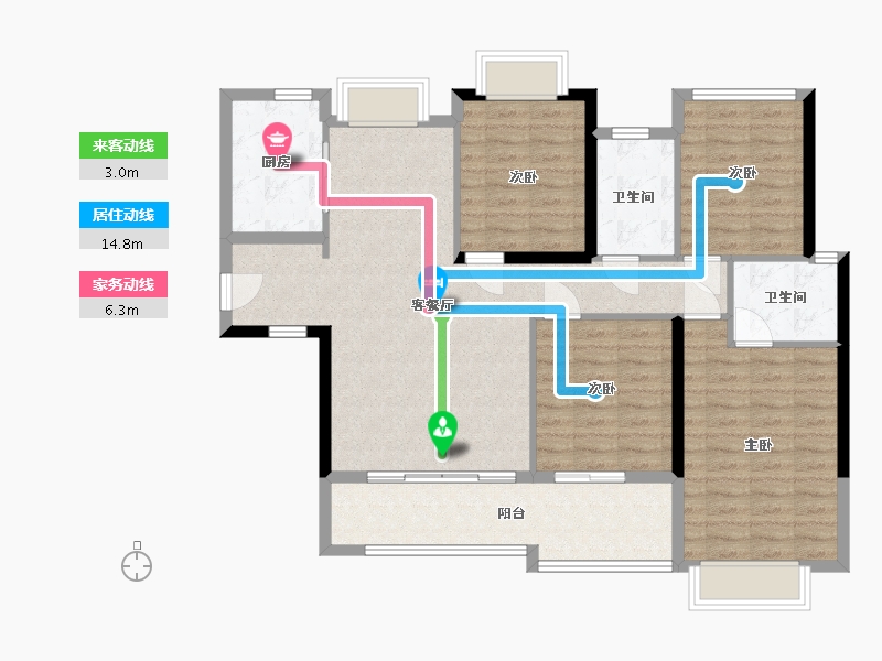 福建省-漳州市-建发-110.00-户型库-动静线