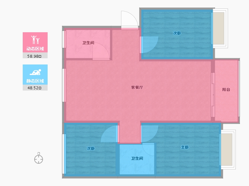 河北省-邢台市-和园东区-97.29-户型库-动静分区