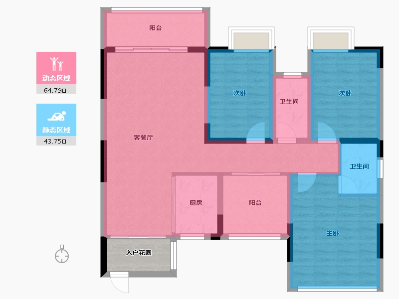 广西壮族自治区-南宁市-上林万福达财富中心-100.00-户型库-动静分区