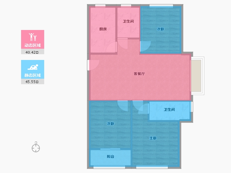 山东省-德州市-佰盛未来城-96.00-户型库-动静分区