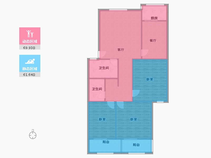 河南省-洛阳市-军安住宅小区-121.23-户型库-动静分区