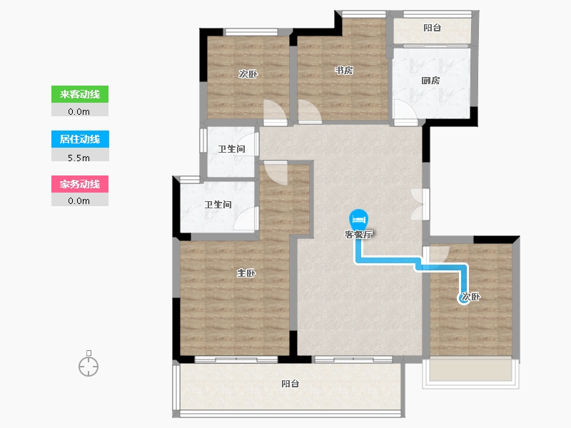 四川省-遂宁市-江山原筑-119.00-户型库-动静线