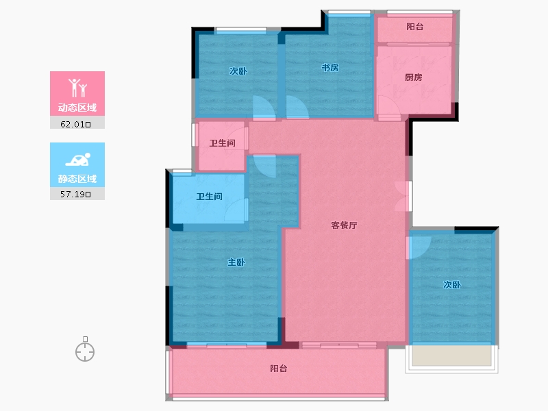 四川省-遂宁市-江山原筑-119.00-户型库-动静分区