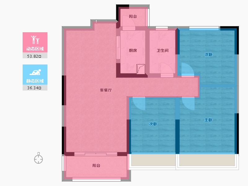 河南省-开封市-永旺城-80.00-户型库-动静分区