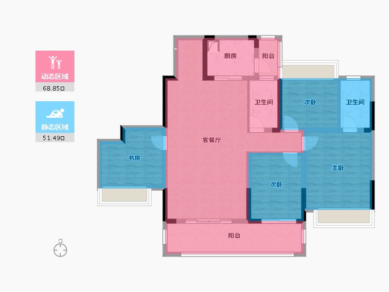 广西壮族自治区-桂林市-桂林融创文旅城-115.00-户型库-动静分区