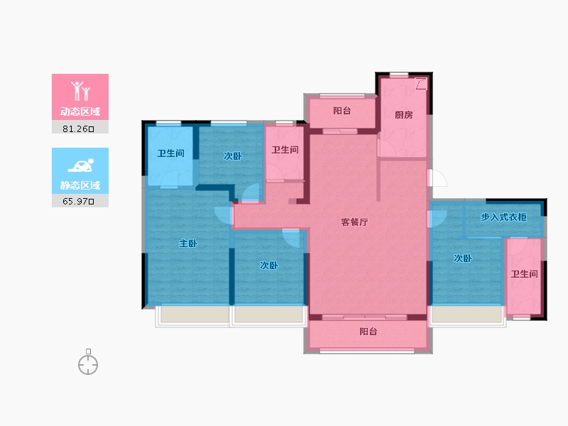 山东省-济宁市-幸福里嘉苑-150.00-户型库-动静分区