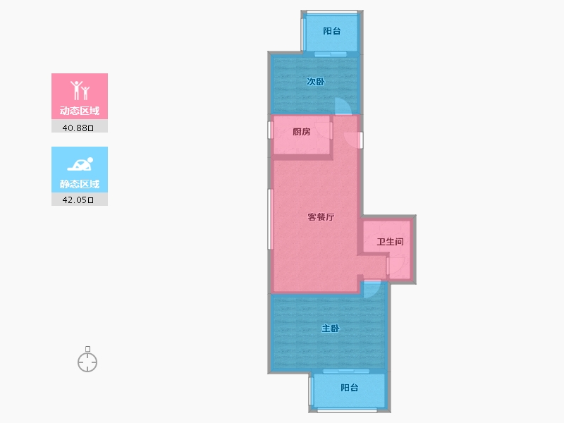 北京-北京市-海特花园-东区-74.30-户型库-动静分区