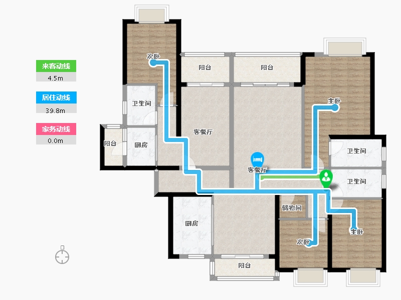 广西壮族自治区-南宁市-天誉东盟创客城-180.00-户型库-动静线