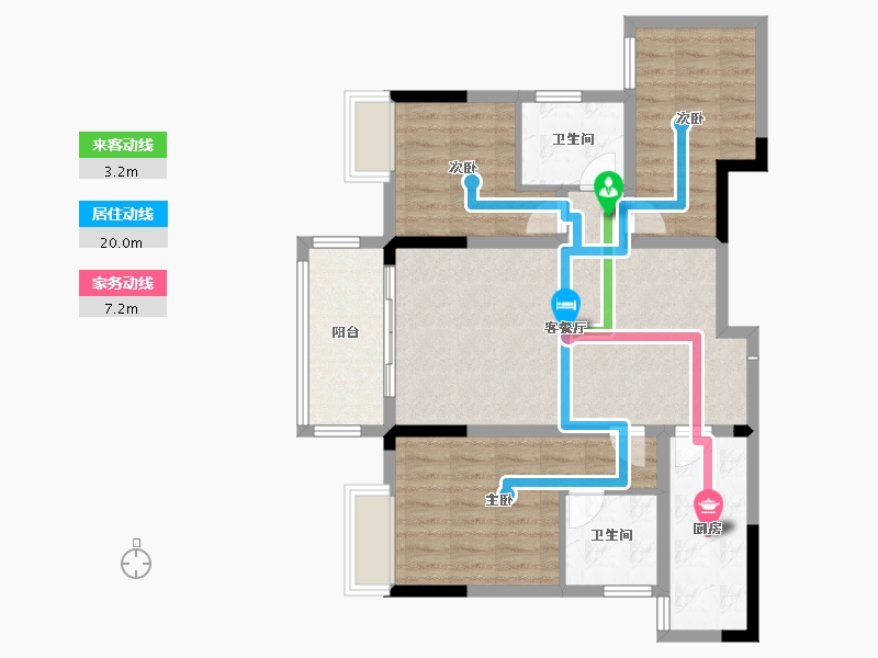 江西省-吉安市-创天河畔-85.00-户型库-动静线