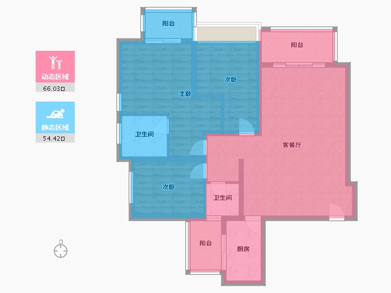 四川省-成都市-左岸名都-111.92-户型库-动静分区