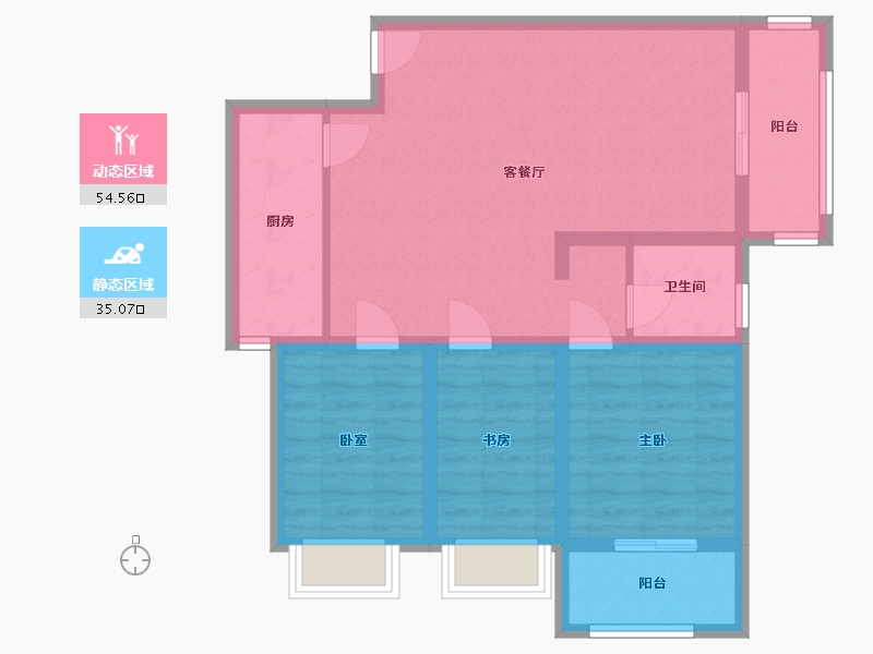 河南省-安阳市-华富世家-75.00-户型库-动静分区