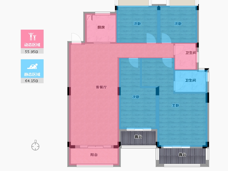 江西省-南昌市-江铃瓦良格-117.27-户型库-动静分区