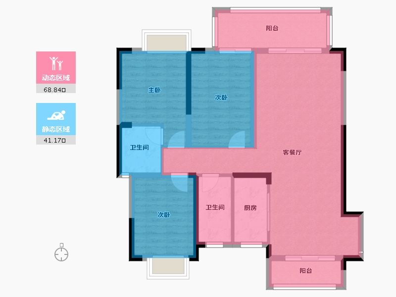 湖北省-黄冈市-广济府-99.00-户型库-动静分区