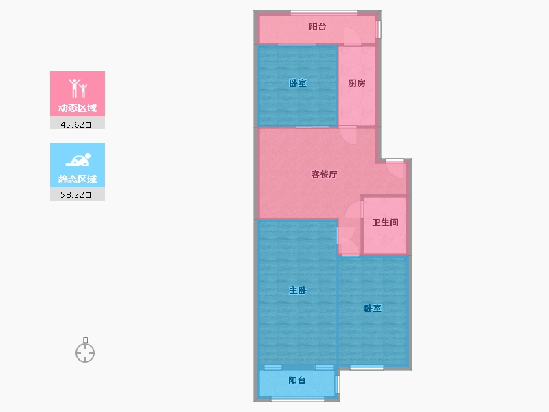 天津-天津市-竹径里-97.00-户型库-动静分区