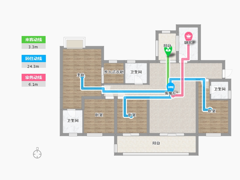 四川省-成都市-左岸名都-123.00-户型库-动静线