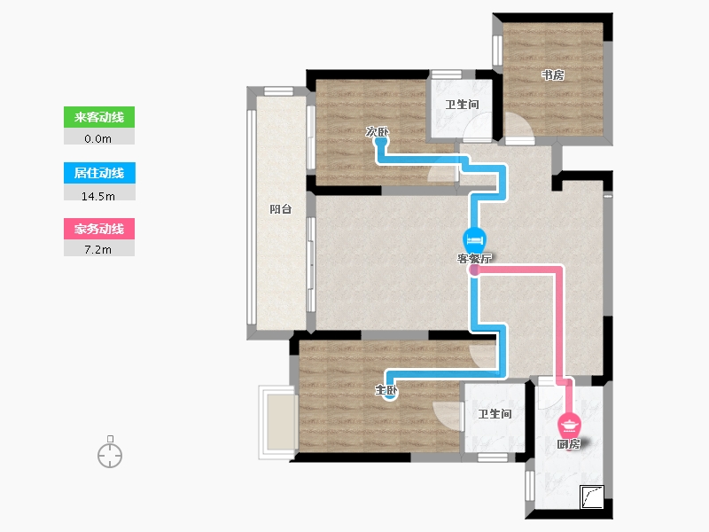 湖南省-张家界市-中建凤栖台-94.96-户型库-动静线