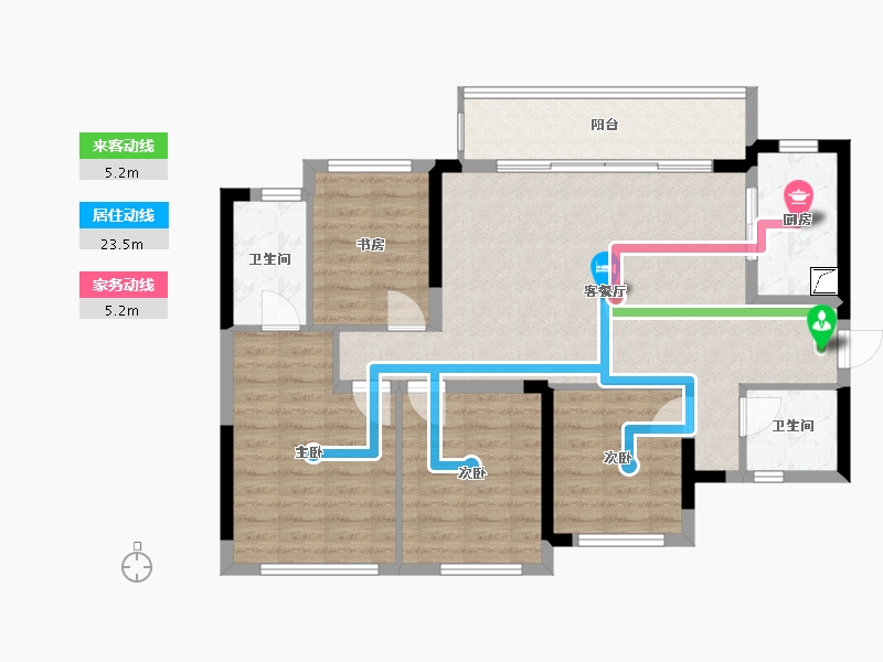 四川省-成都市-新希望锦官印悦-120.00-户型库-动静线