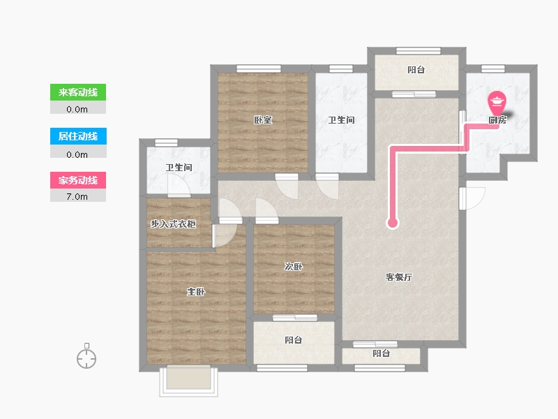 河南省-洛阳市-清庄社区-118.00-户型库-动静线