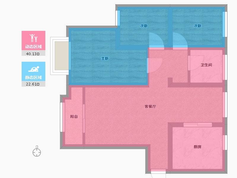 上海-上海市-瑞秀雅苑-68.00-户型库-动静分区