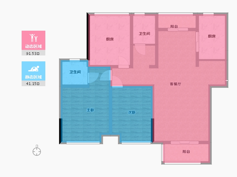 河南省-商丘市-锦绣新苑-119.00-户型库-动静分区