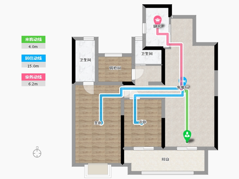 江苏省-连云港市-吾悦和府-98.58-户型库-动静线