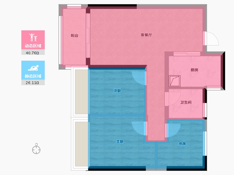 河南省-郑州市-东悦城-63.60-户型库-动静分区