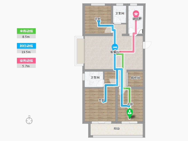 山东省-聊城市-桂馨苑-98.00-户型库-动静线