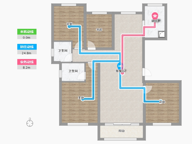 山东省-菏泽市-郓城金河1号小区-121.00-户型库-动静线