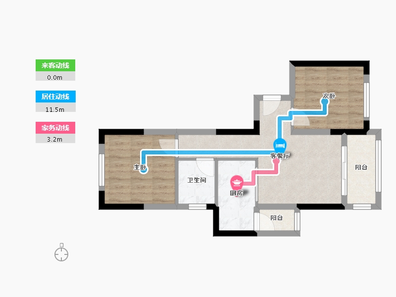 贵州省-黔西南布依族苗族自治州-杏林春晓-60.00-户型库-动静线