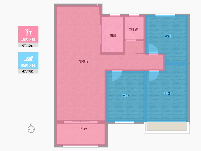 河南省-安阳市-国宾府-100.00-户型库-动静分区