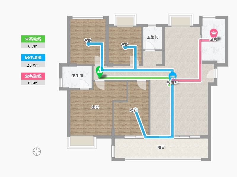 福建省-龙岩市-融侨·观邸-120.00-户型库-动静线