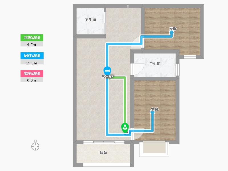 甘肃省-定西市-聚仁观澜-71.47-户型库-动静线