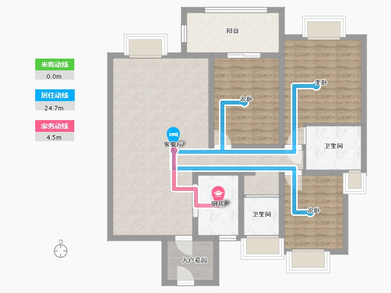 湖南省-郴州市-龙源山水-98.00-户型库-动静线