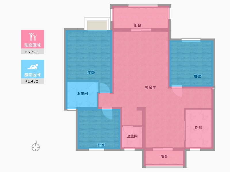 江西省-赣州市-贡江上院-125.00-户型库-动静分区