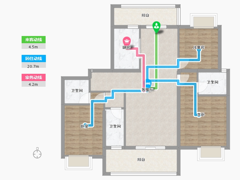 广西壮族自治区-梧州市-安厦新城-100.00-户型库-动静线