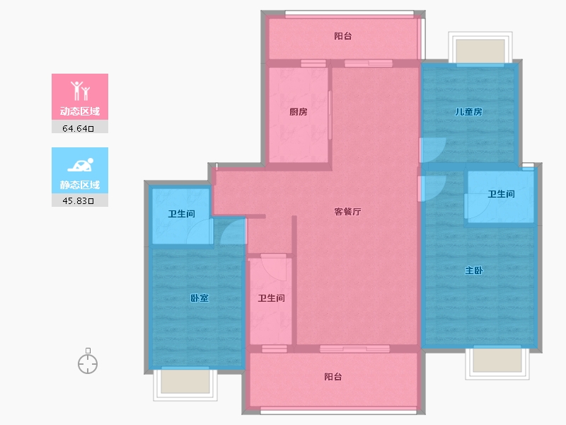 广西壮族自治区-梧州市-安厦新城-100.00-户型库-动静分区