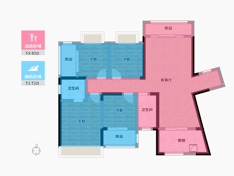 湖南省-长沙市-尚学城-150.00-户型库-动静分区